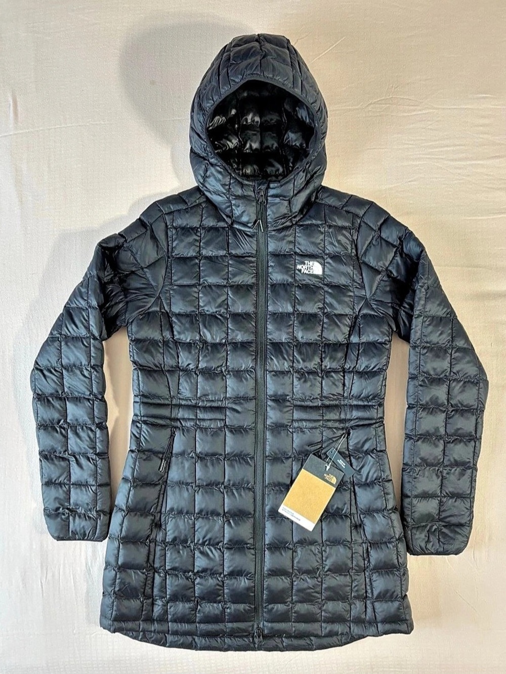 The North Face Women’s ThermoBall Eco BLACK Quilted SMALL Parka NFOA5GLB NWT!